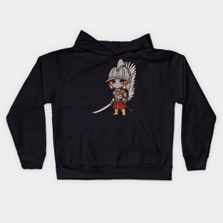 Galloping Glory: Polish Winged Hussar Kids Hoodie